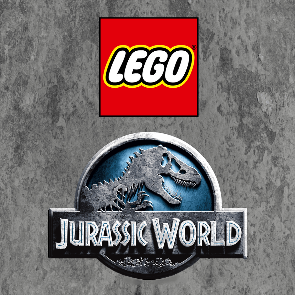 Jurassic world fashion lego logo