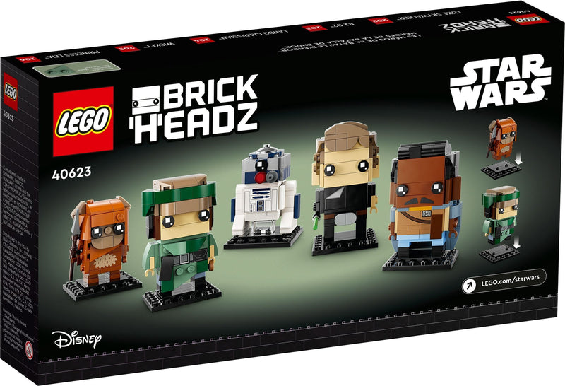 LEGO BrickHeadz 40623 Battle of Endor Heroes back box art