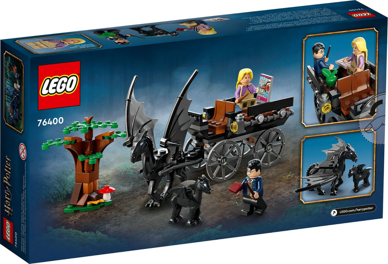LEGO Harry Potter 76400 Hogwarts Carriage and Thestrals back box art