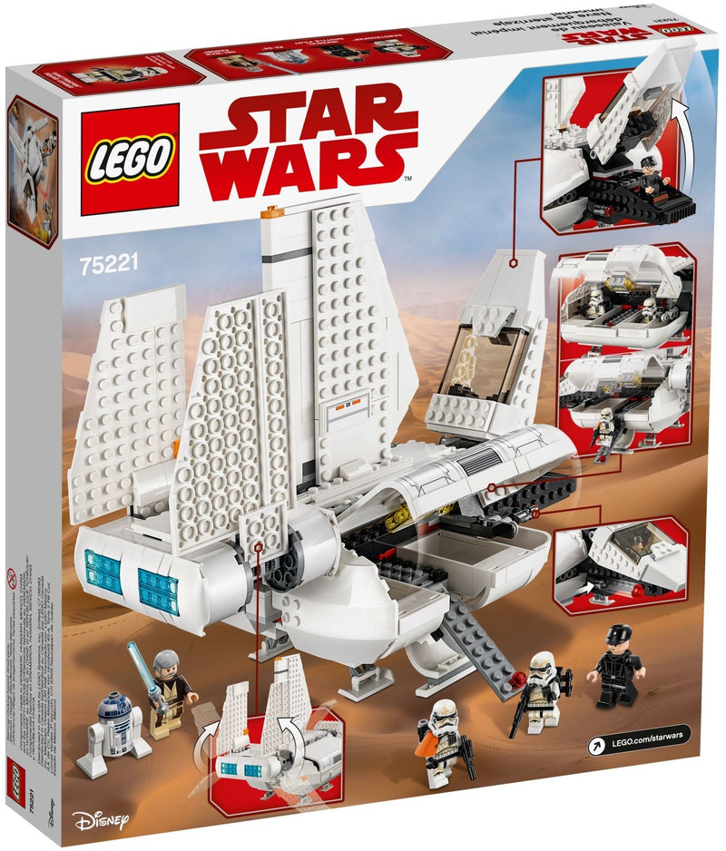 LEGO Star Wars 75221 Imperial Landing Craft back box art