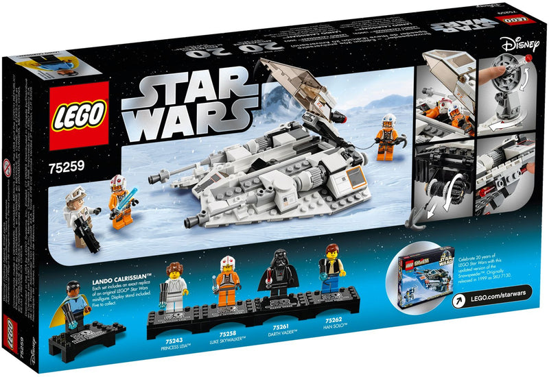 LEGO Star Wars 75259 Snowspeeder – 20th Anniversary Edition back box art