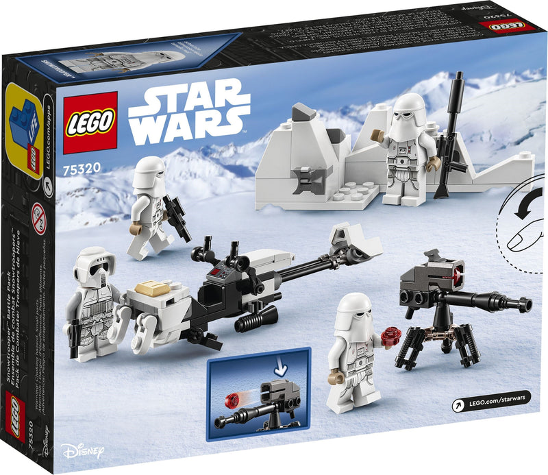 LEGO Star Wars 75320 Snowtrooper Battle Pack back box art