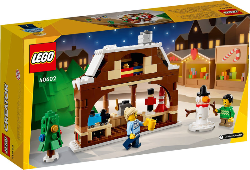 LEGO Creator 40602 Winter Market Stall back box art