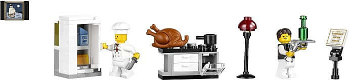 LEGO Creator 10243 Parisian Restaurant minifigures