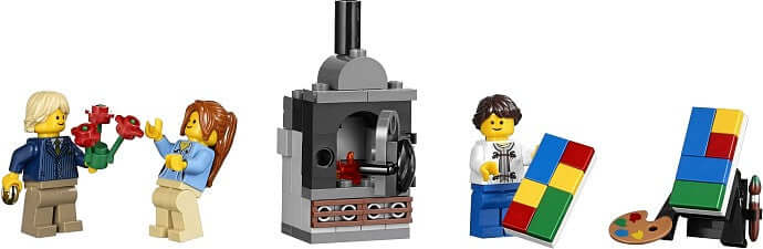 LEGO Creator 10243 Parisian Restaurant minifigures