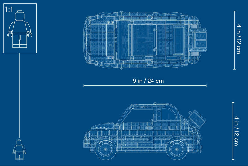 LEGO Creator 10271 Fiat 500 blueprint