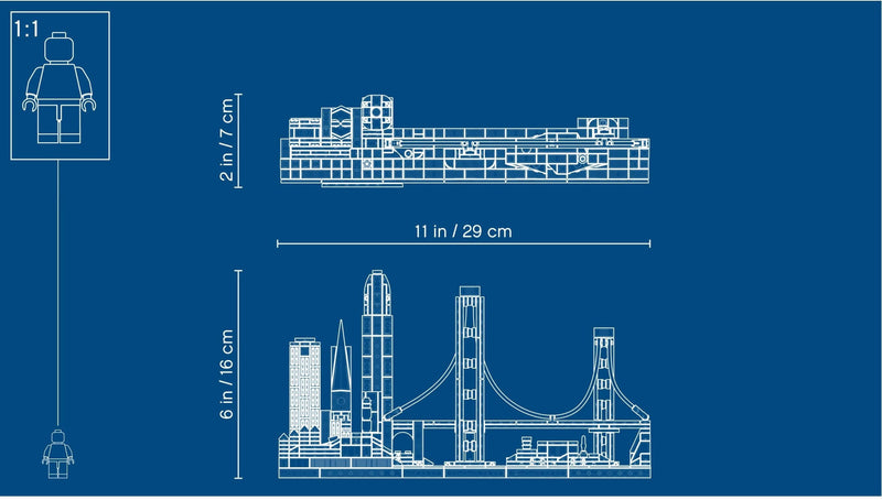 LEGO Architecture 21043 San Francisco blueprint