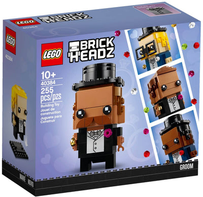 LEGO BrickHeadz 40384 Wedding Groom front box art