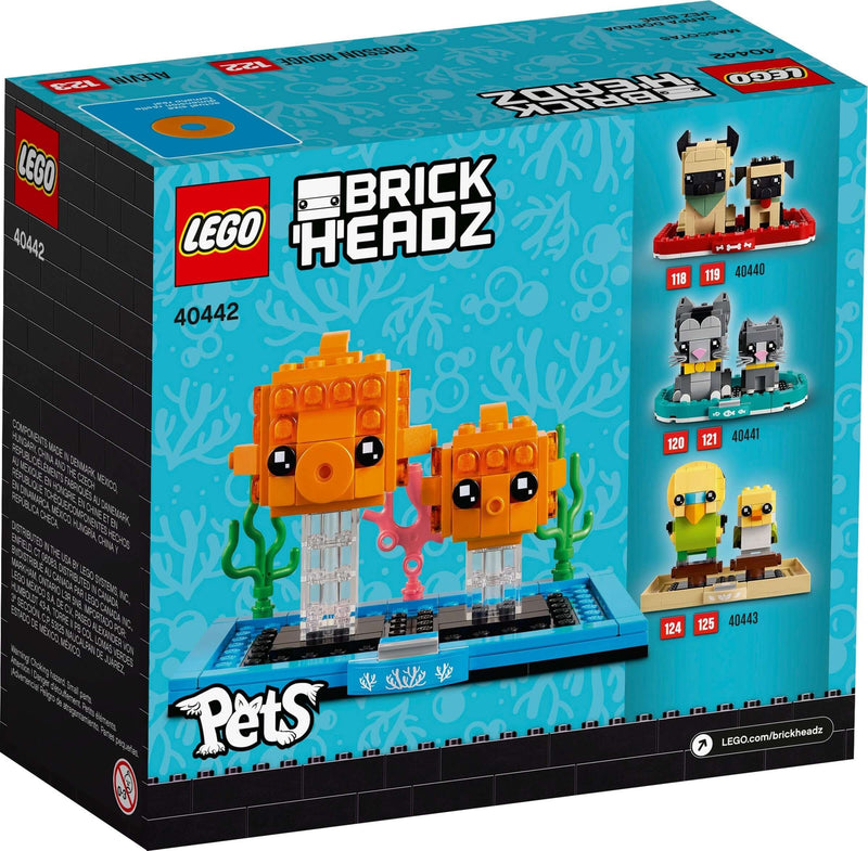 LEGO BrickHeadz 40442 Goldfish back box art