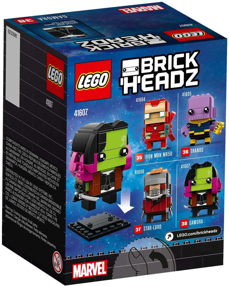 LEGO BrickHeadz 41607 Gamora back box art