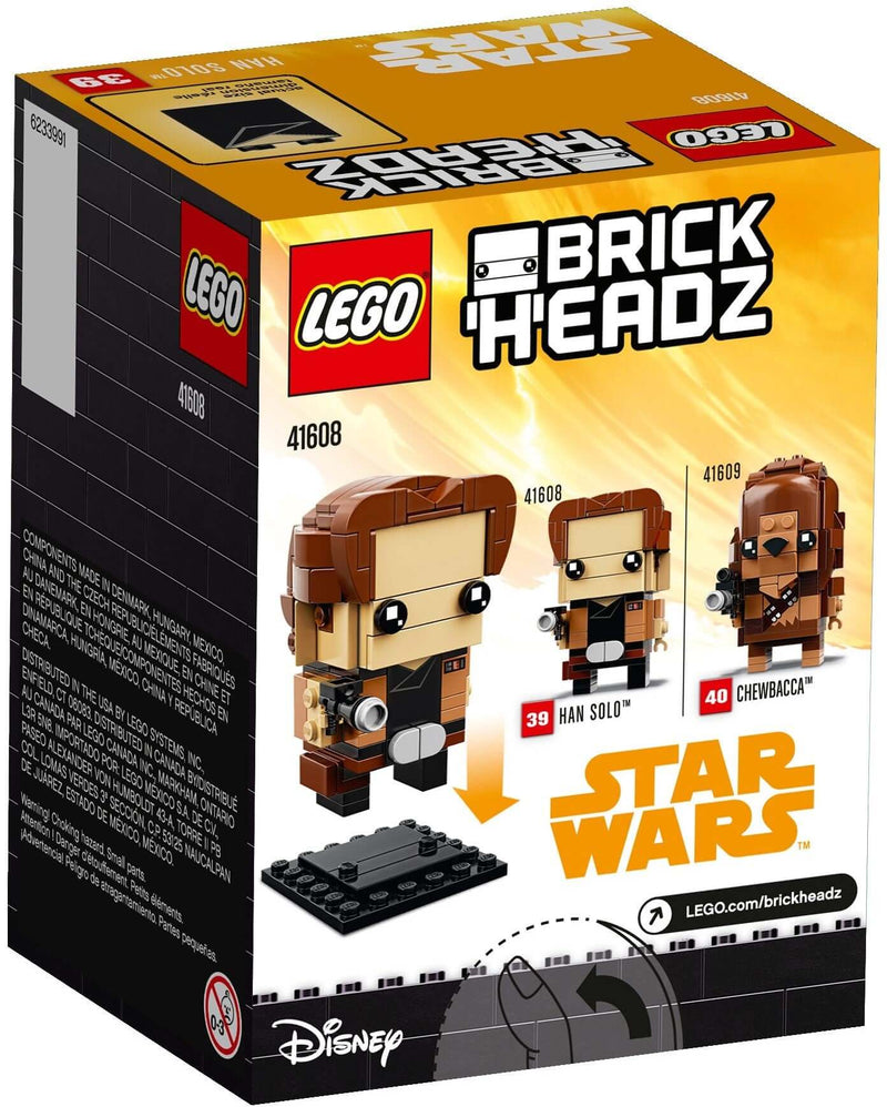 LEGO BrickHeadz 41608 Han Solo back box