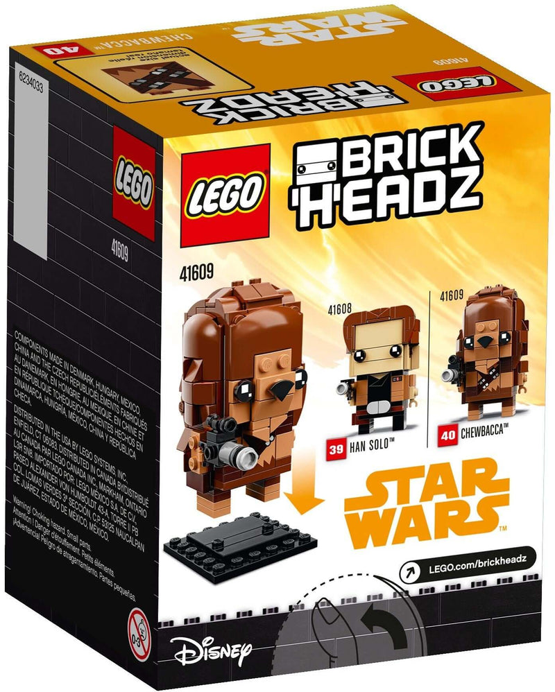 LEGO BrickHeadz 41609 Chewbacca back box