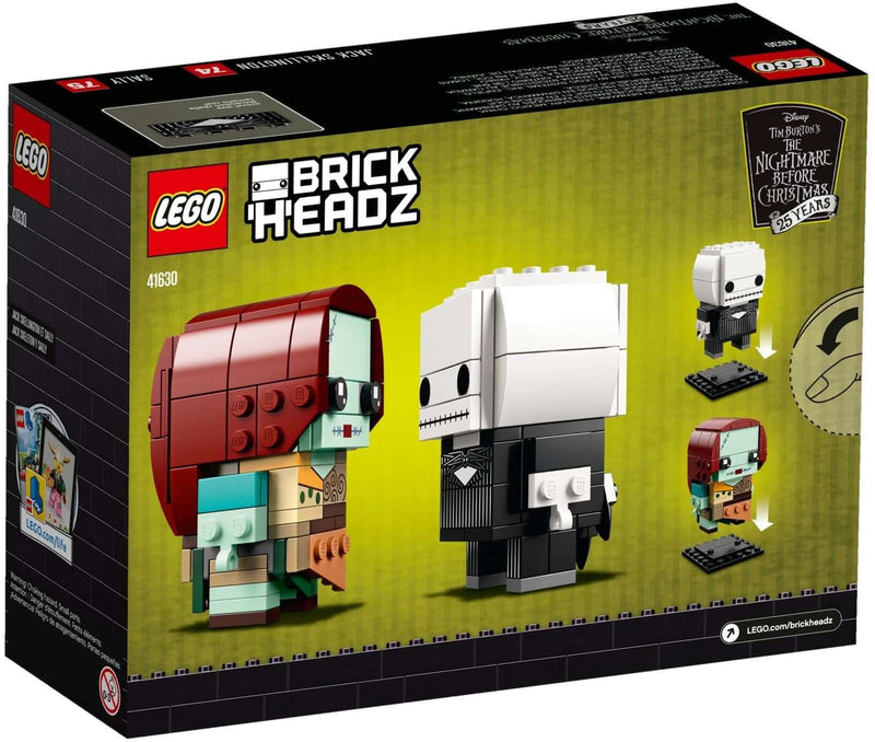 LEGO BrickHeadz 41630 Jack Skellington & Sally back box