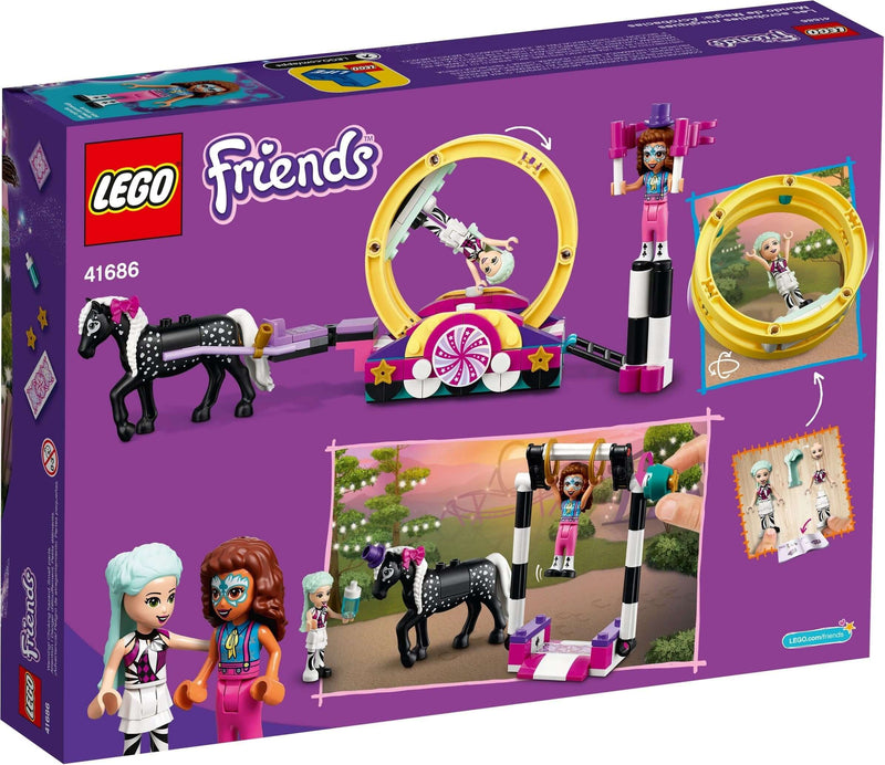 LEGO Friends 41686 Magical Acrobatics back box art