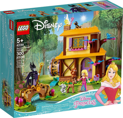 LEGO Disney 43188 Aurora's Forest Cottage front box art