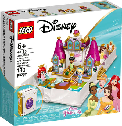 LEGO Disney 43193 Ariel, Belle, Cinderella and Tiana's Storybook Adventures box front set