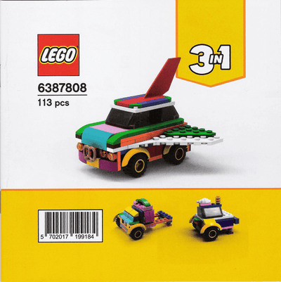 LEGO 6387808 Rebuildable Flying Car front box
