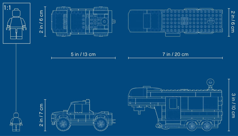 LEGO City 60182 Pickup & Caravan blueprint