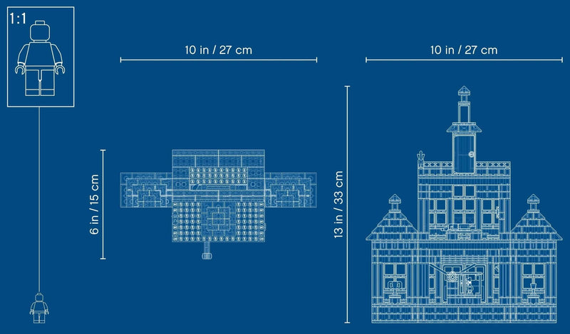 LEGO City 60271 Main Square blueprint