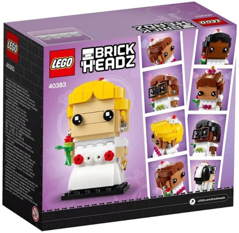 LEGO BrickHeadz 40383 Wedding Bride back box art
