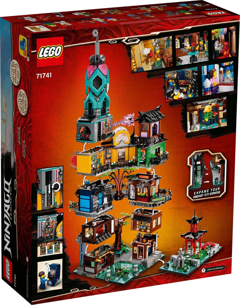 LEGO Ninjago 71741 NINJAGO City Gardens back box art