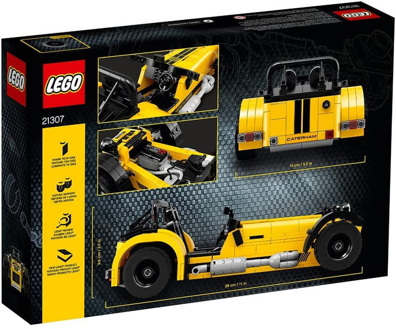 LEGO Ideas 21307 Caterham Seven 620R back box art