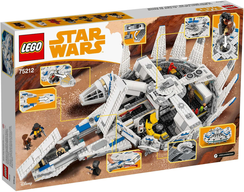 LEGO Star Wars 75212 Kessel Run Millennium Falcon back box art
