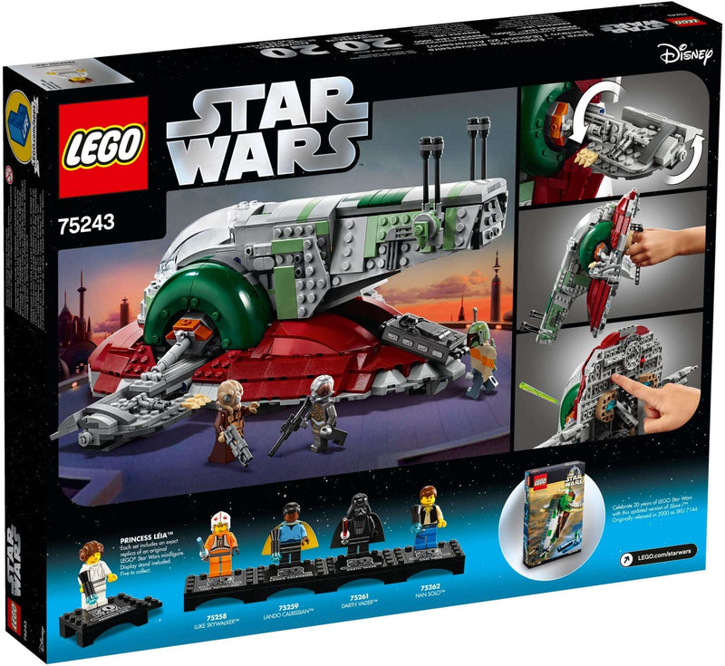 LEGO Star Wars 75243 Slave I - 20th Anniversary Edition back box art