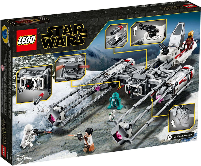 LEGO Star Wars 75249 Resistance Y-wing Starfighter back box art