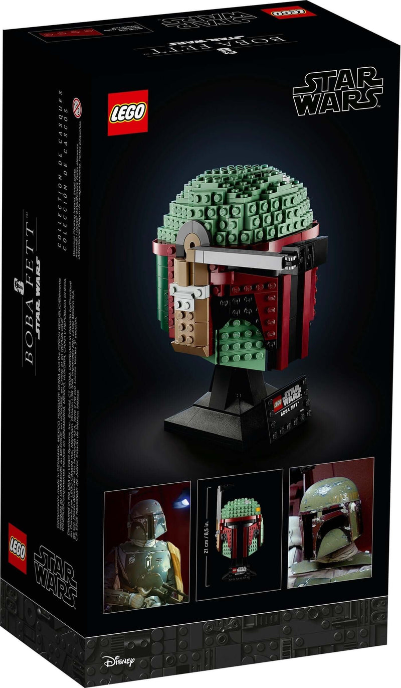 LEGO Star Wars 75277 Boba Fett Helmet back box art