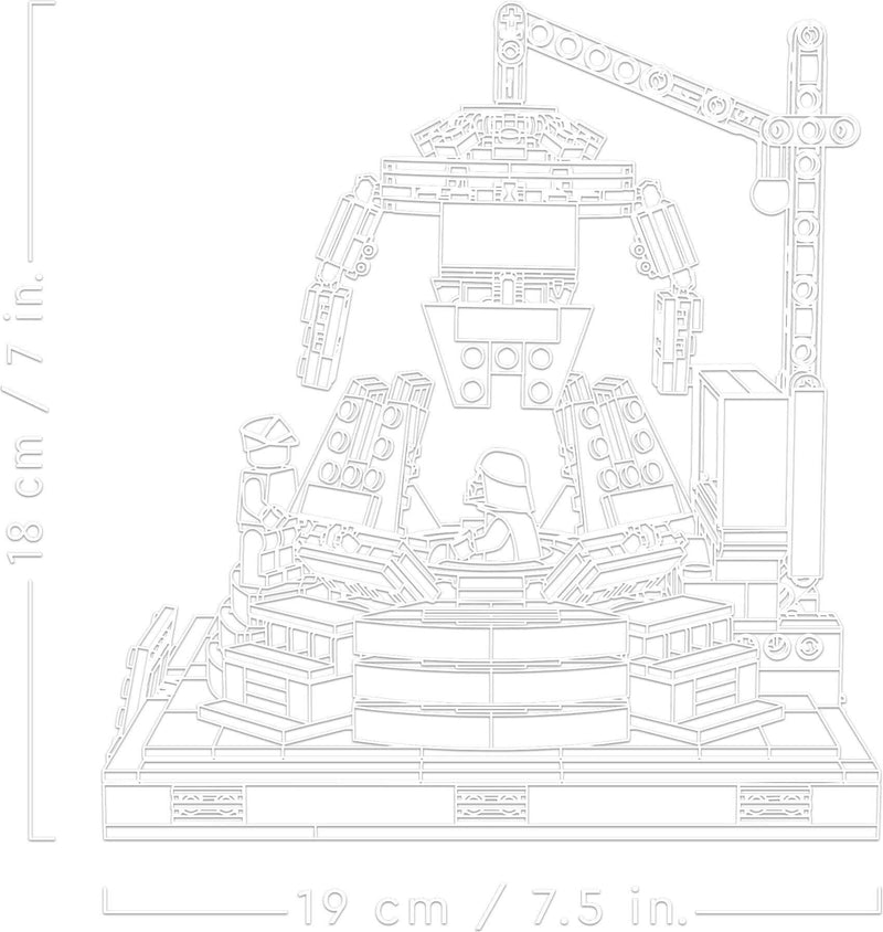 LEGO Star Wars 75296 Darth Vader Meditation Chamber blueprint