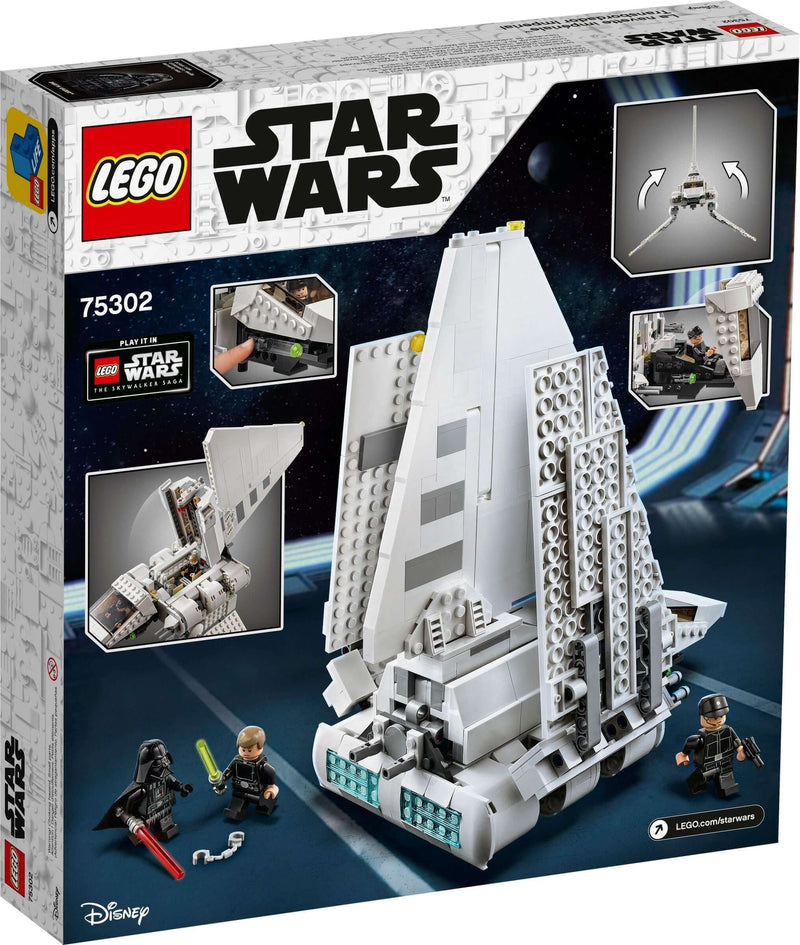 LEGO Star Wars 75302 Imperial Shuttle back box art