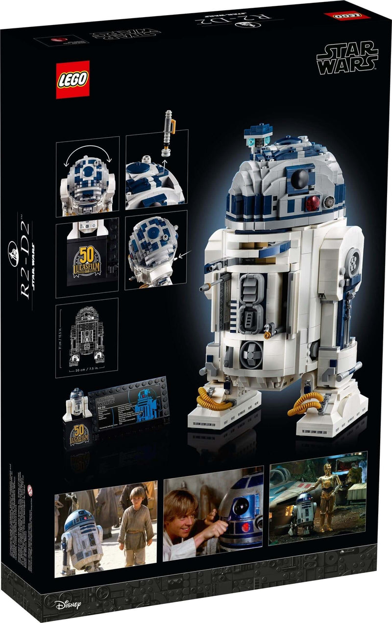 LEGO Star Wars 75308 R2-D2 (2021) back box art