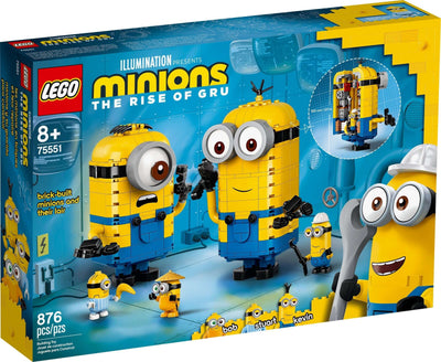 LEGO Minions 75551 Brick-built Minions and their Lair front box art