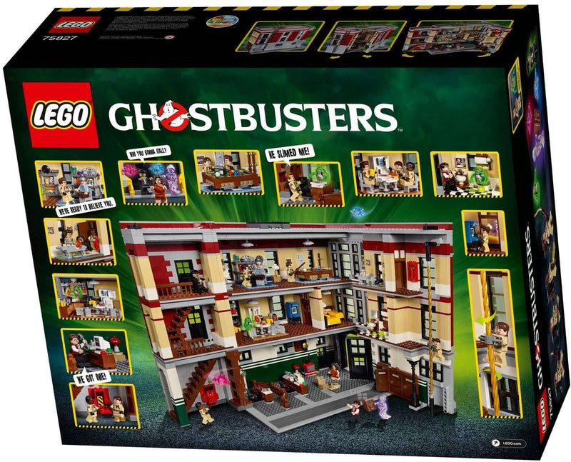 LEGO Ghostbusters 75827 Firehouse Headquarters back box art