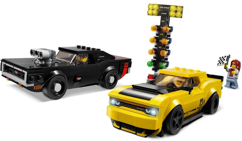 LEGO Speed Champions 75893 2018 Dodge Challenger SRT Demon and 1970 Dodge Charger R/T