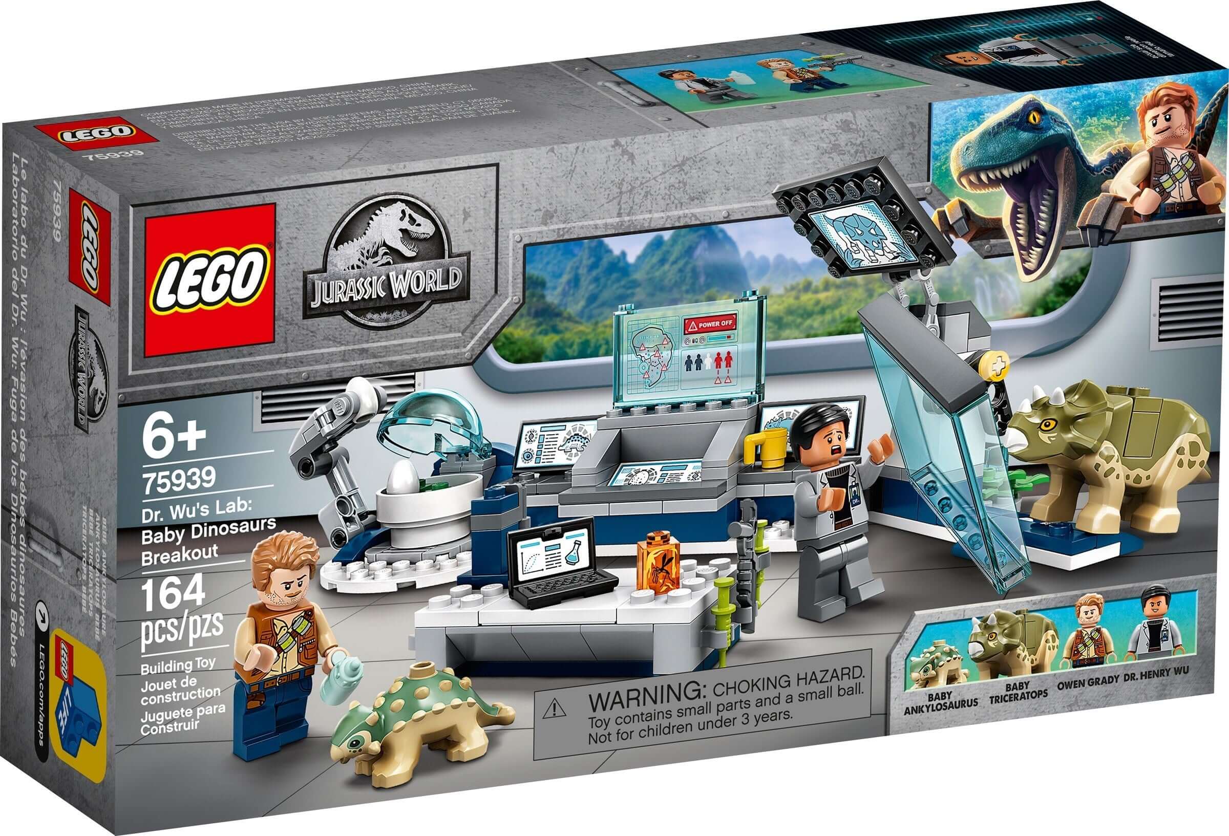 LEGO Jurassic World 75939 Wu's Lab: Baby Dinosaurs Breakout