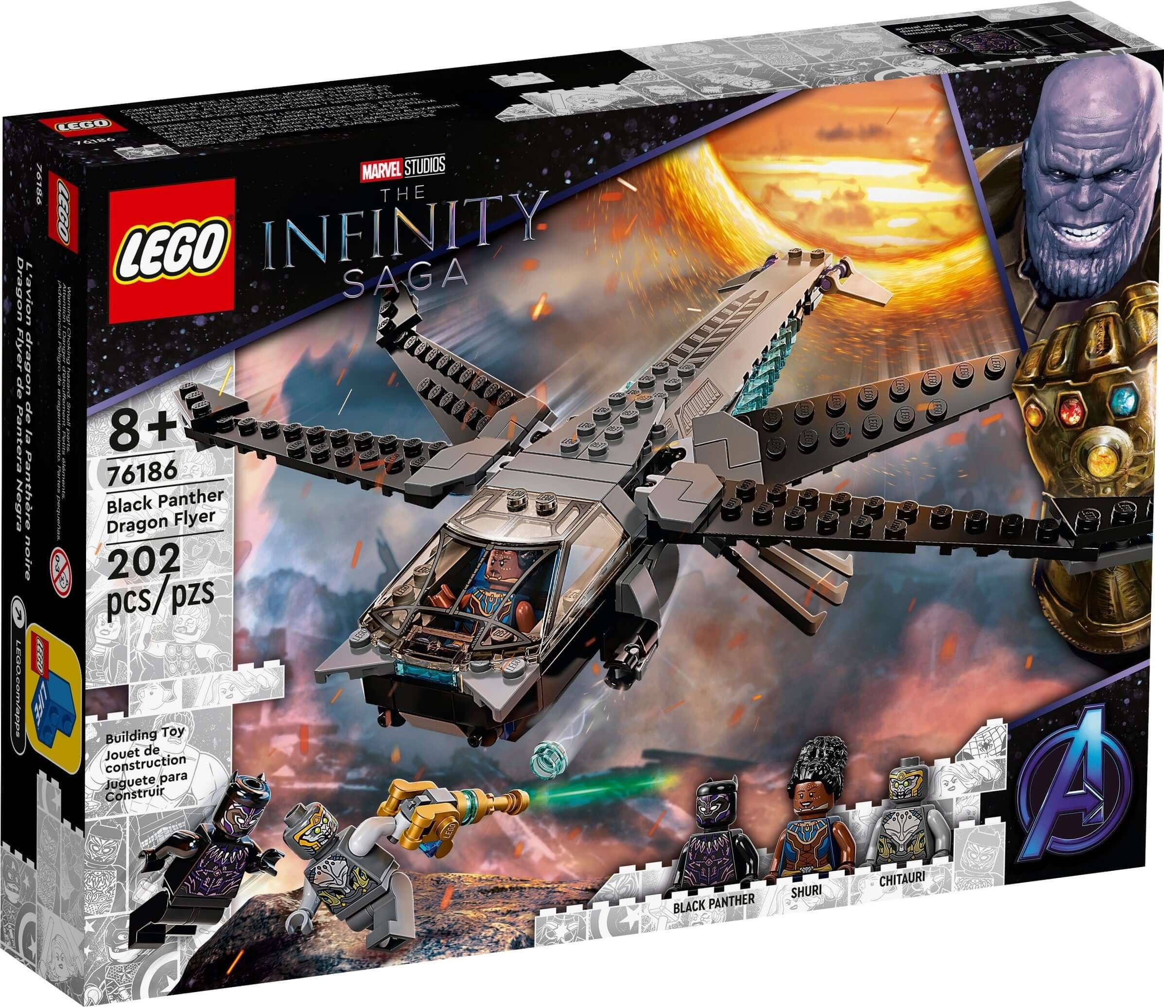 LEGO Marvel 76186 Black Panther Dragon Flyer Brickollector NZ