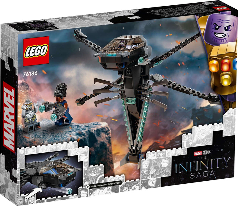 LEGO Marvel Super Heroes 76186 Black Panther Dragon Flyer back box art