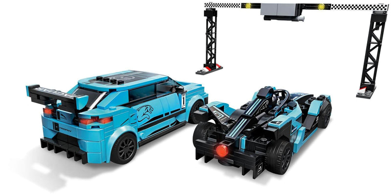 LEGO Speed Champions 76898 Formula E Panasonic Jaguar Racing GEN2 car & Jaguar I-PACE eTROPHY