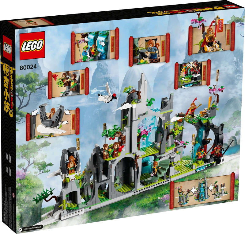 LEGO Monkie Kid 80024 The Legendary Flower Fruit Mountain back box art