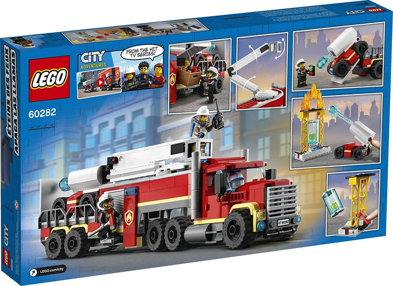 LEGO City 60282 Fire Command Unit back box