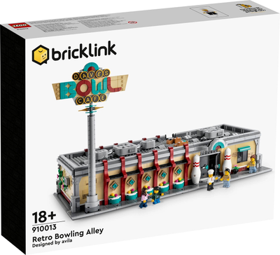 LEGO BRICKLINK 910013 Retro Bowling Alley front box art