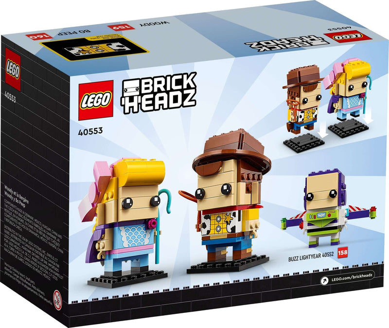 LEGO BrickHeadz 40553 Woody and Bo Peep back box art