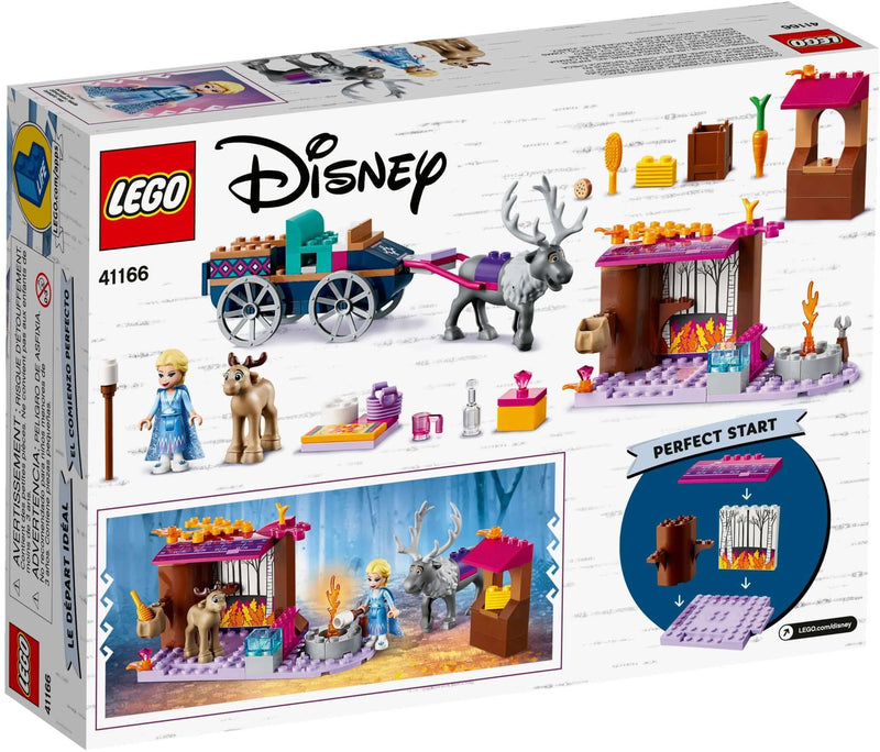LEGO Disney 41166 Elsa and the Reindeer Carriage back box art