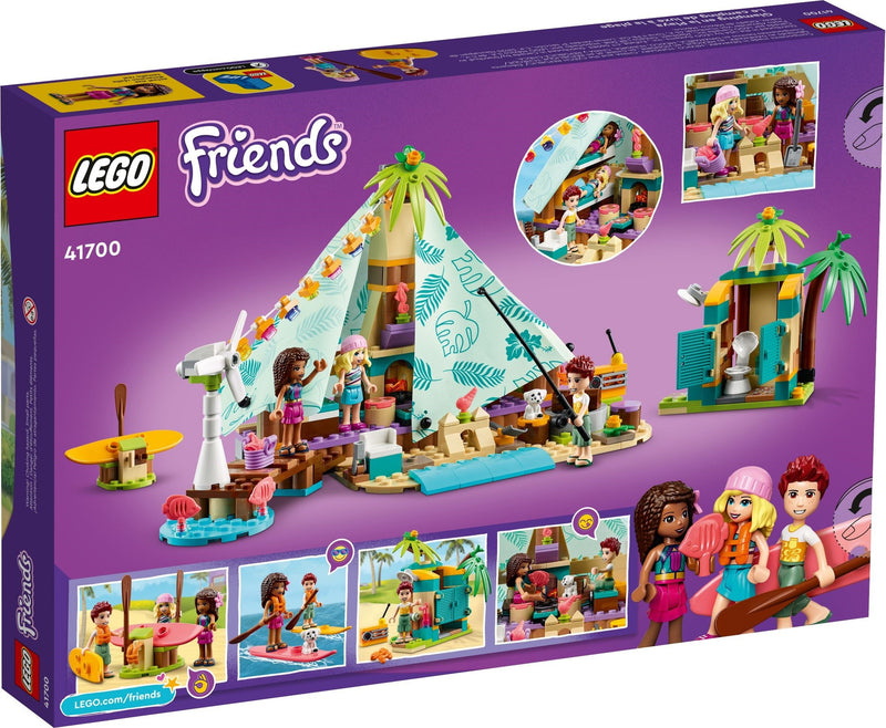 LEGO Friends 41700 Beach Glamping back box art