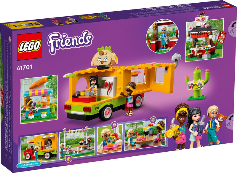 LEGO Friends 41701 Street Food Market back box art
