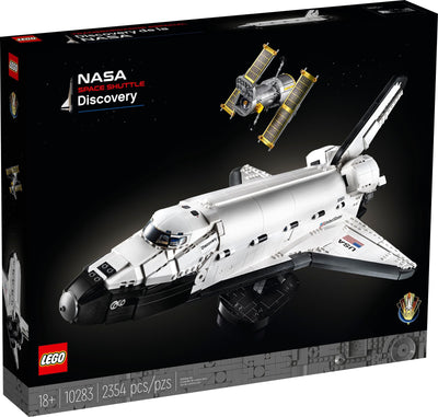 LEGO ICONS 10283 NASA Space Shuttle Discovery front box art