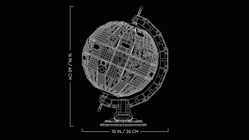LEGO Ideas 21332 The Globe blueprint