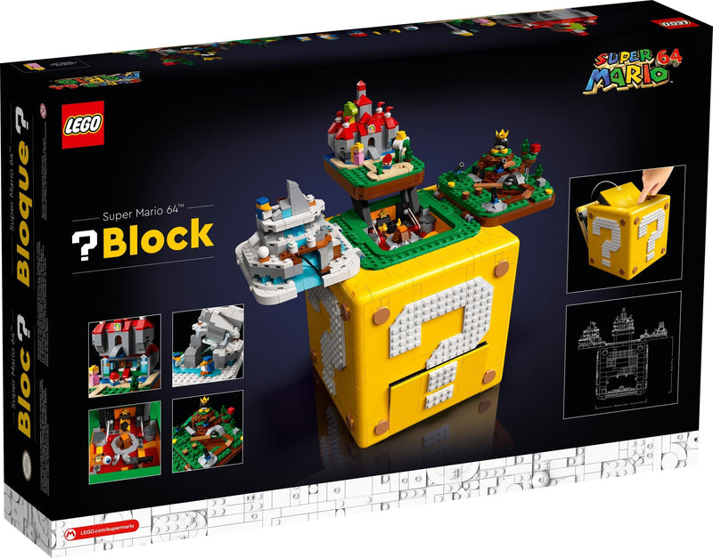 LEGO Super Mario 71395 Super Mario 64 Question Mark Block back box art